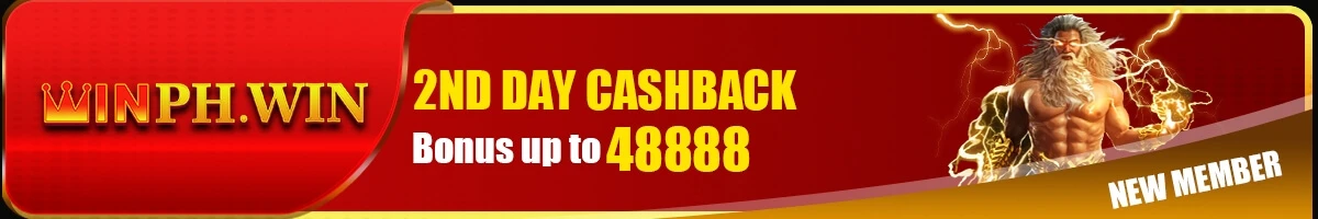 WinPH VIP new member second-day cashback up to ₱48,888