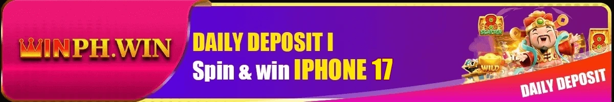 WinPH VIP daily deposit lucky wheel — draw iPhone 17 Pro Max and ₱88,000